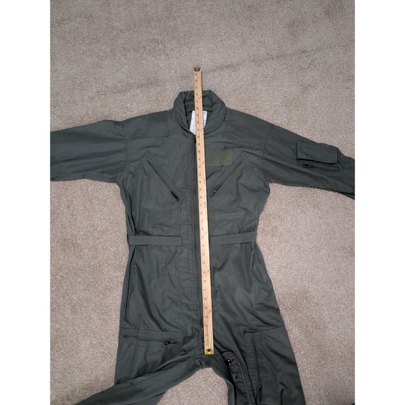 US Flyers Coveralls Men Sage Green FR Summer Size 40S 8415-01-043-8386 - Picture 6 of 13